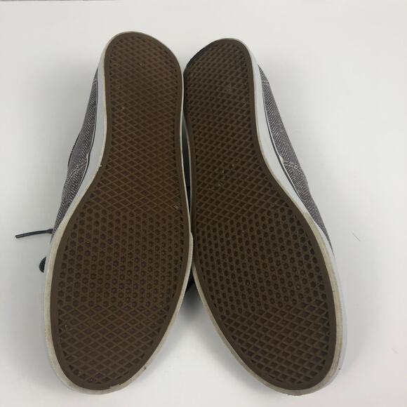 Vans Grey Herringbone Low Top Lace Up Sneaker Sz. Men’s 8 Women’s 9.5 - Picture 10 of 11
